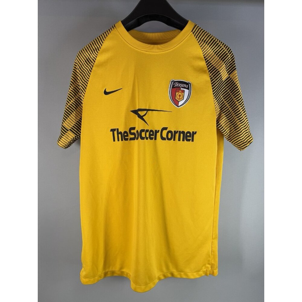 Nike Dri-Fit Dallas Texans Soccer Shirt Mens L Yellow Nike Premier Club Slim